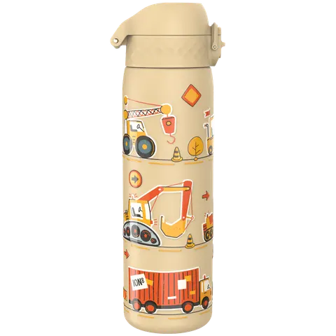 Stalowa butelka Single Wall - Construction Machines, 600ml / ION8®