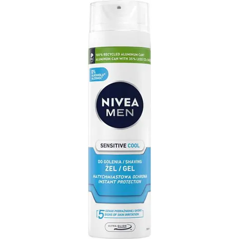 NIVEA MEN Żel do golenia SENSITIVE COOL, 200 ml