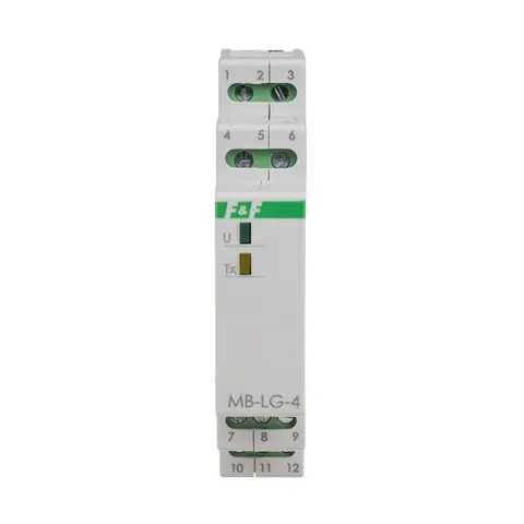 licznik czasu pracy z wyjściem MODBUS RTU, 4-kanałowy, 1 moduł