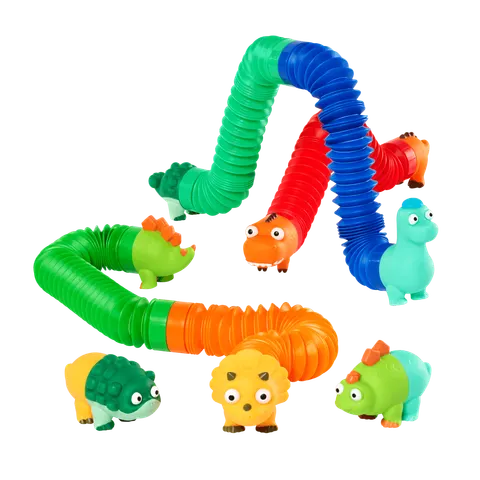 Akordeonowe rurki sensoryczne Li’l Dino Buddies - DINOZAURY / Battat