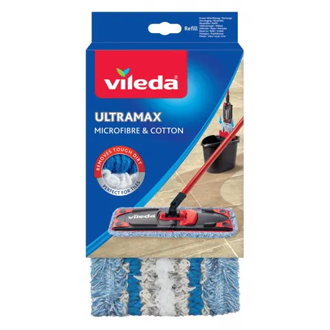 VILEDA Wkład do mopa ULTRAMAX MICROFIBRE & COTTON, 1 szt