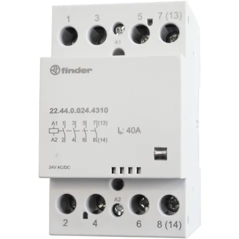 Stycznik instalacyjny serii 22: 4Z; 40A; 24V AC/DC