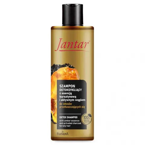 JANTAR Szampon do włosów przetłuszczających się DETOKSYKUJĄCY, 300 ml