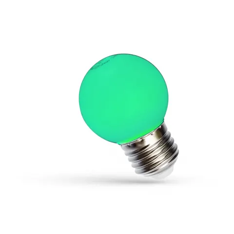 Żarówka LED KULKA E-27 230V 1W ZIELONY SPECTRUM