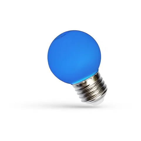 Żarówka LED KULKA E-27 230V 1W NIEBIESKI SPECTRUM