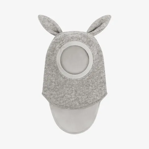 Kominiarka z uszkami królika - Medium Grey Melange / HUTTEliHUT