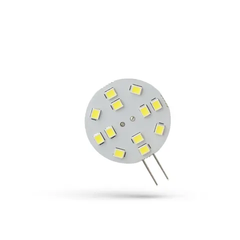 Żarówka LED G4 12V 2W 12 LED CW 30mm SPECTRUM