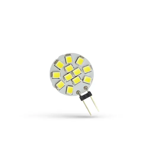 Żarówka LED G4 12V 1,2W 12 LED CW 20mm SPECTRUM