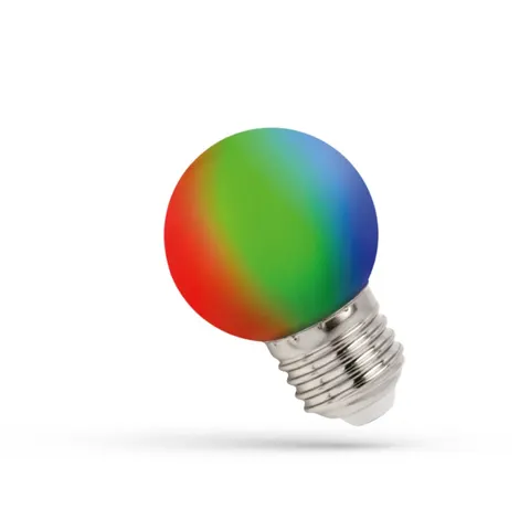 Żarówka LED KULKA E-27 230V 1W RGB SPECTRUM