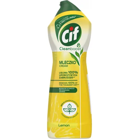 CIF CREAM Mleczko do czyszczenia LEMON, 780 g