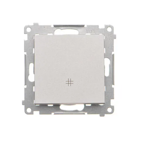 SIMON55 Łącznik krzyżowy, aluminium mat, 10AX