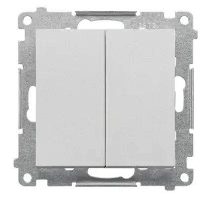 SIMON55 Łącznik świecznikowy, aluminium mat, 10AX