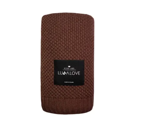 Bambusowy koc 80x100 CZEKOLADA / Lullalove