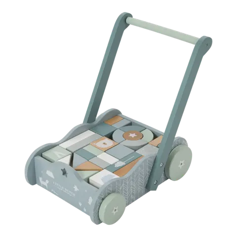 Wózek z klockami ADVENTURE błękit