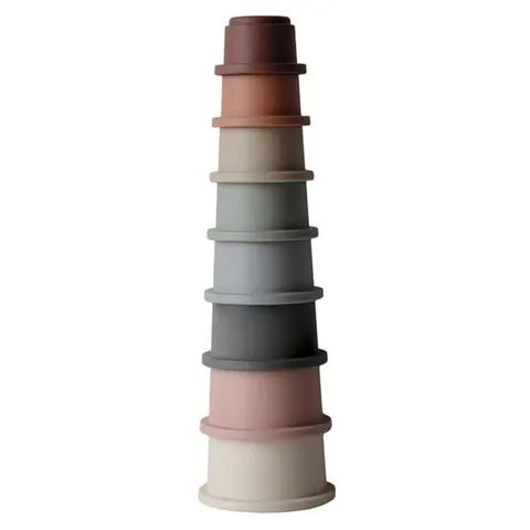 USZKODZONE OPAKOWANIE: Stacking Tower - wieża z kubeczków CLASSIC / Mushie