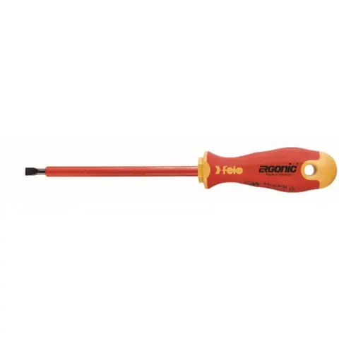 Wkrętak płaski 6,5x1,2 - Ergonic VDE izolowany 1000V; FL41306590 FELO