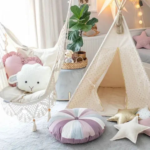 Pufa dla dzieci Grey Velvet / Cozy&Dozy