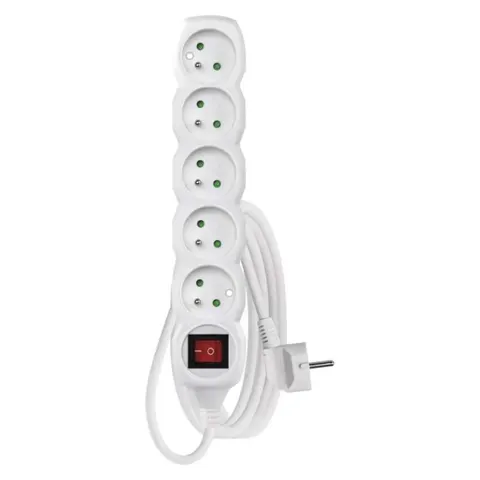 P1513 przedłużacz 5G z/u 3m, z wyłącznikiem