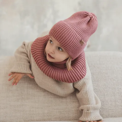 Czapka zimowa merino WINTER BLUSH / Patulove