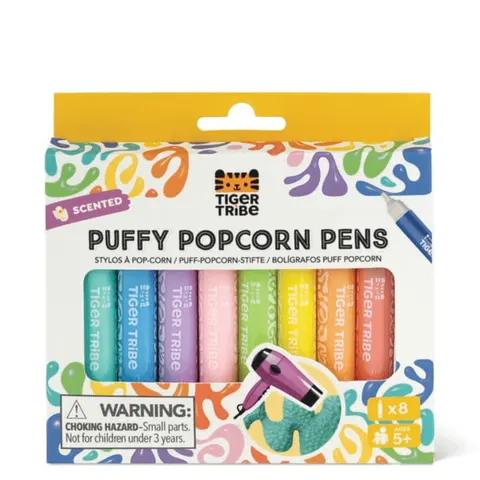 Pachnące Pisaki Popcornowe 3D / Tiger Tribe