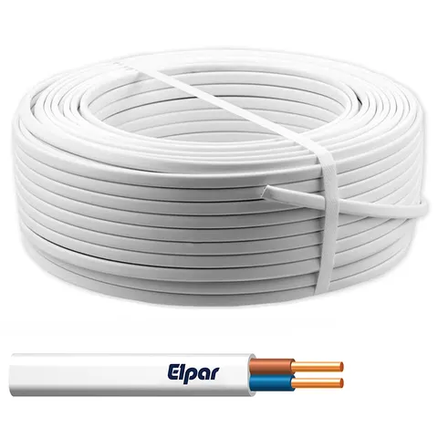 Przewód YDYp 2x1,5 300/500V biały, ELPAR