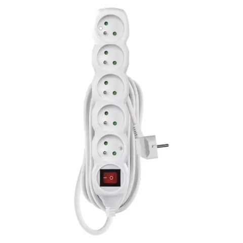 P1515 przedłużacz 5G z/u 5m, z wyłącznikiem