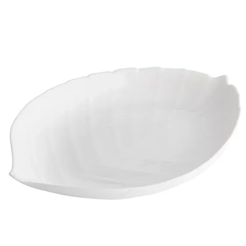 PÓŁMISEK LIŚĆ NOCTURN WHITE 25,5x17,5cm