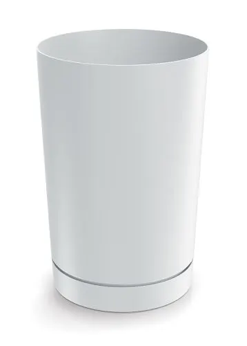 Doniczka plastikowa Tubo P biała 30 cm