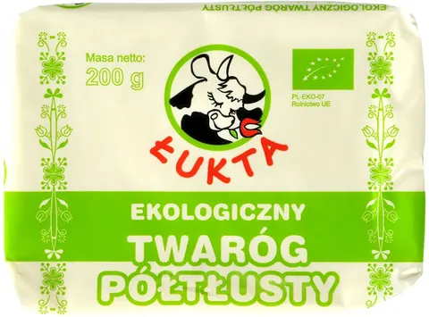 przecena TWARÓG PÓŁTŁUSTY BIO 200 g - EKO ŁUKTA