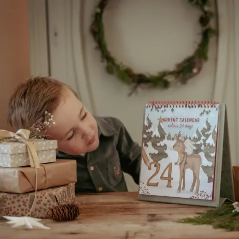 Kalendarz adwentowy Świąteczna Kolorowanka X-MAS, Little Dutch