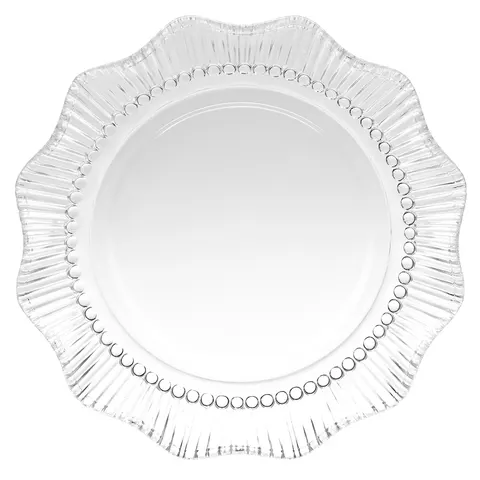 TALERZ SZKLANY VIVIENNE DESEROWY ŚR.17,5cm