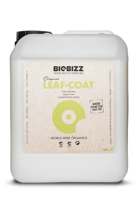 LEAF COAT 5L, PŁYN OCHRONNY NA PLEŚŃ I OWADY, HAMUJE PAROWANIE, BIOBIZZ