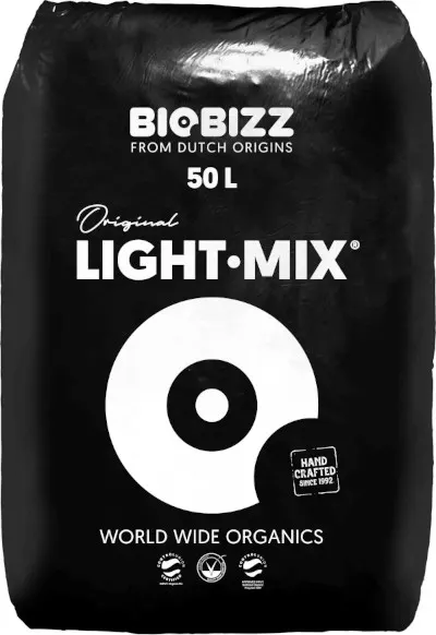 LIGHT-MIX 50L, ZIEMIA KWIATOWA, pH 6.2, EC 1,2. BIOBIZZ, 1 paleta=65 worków lightmix