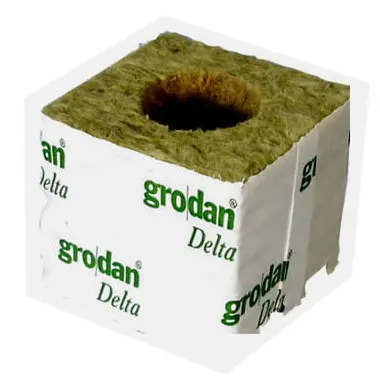 WEŁNA MINERLANA GRODAN 7.5x7.5x6.5cm Z OTWOREM fi42/h40mm