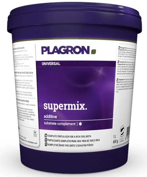 SUPER MIX 1L, NATURALNY WZMACNIACZ GLEBY W PROSZU, NPK 1-2-0, PLAGRON, premix