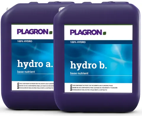 HYDRO A+B 2x5L, NAWÓZ DWUSKŁADNIKOWY DO HYDRO, PLAGRON