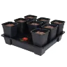 WILMA XXL 8, KOMPLETNY SYSTEM HYDROPONICZNY, 8xDONICA 18L, 115x115xh23cm / 150L