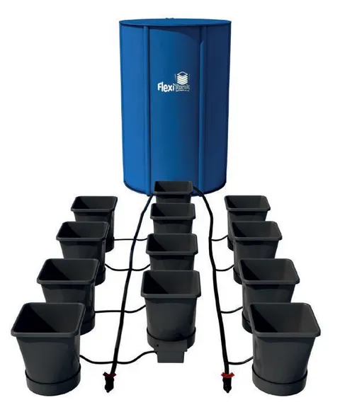 KOMPLETNY SYSTEM AUTOPOT (XL SYSTEM), 12 DONICZEK 25L + ZBIORNIK FLEXITANK 225L + AKCESORIA