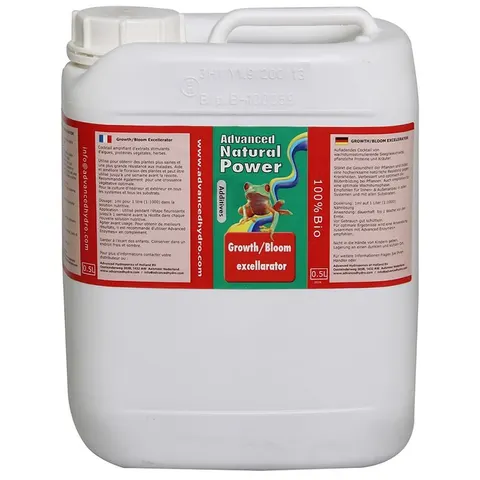 GROWTH / BLOOM EXCELLARATOR 5L STYMULATOR WZROSTU I KWITNIENIA, ADVANCED HYDROPONICS OF HOLLAND (hydro, kokos, ziemia) ADVANCED NATURAL POWER