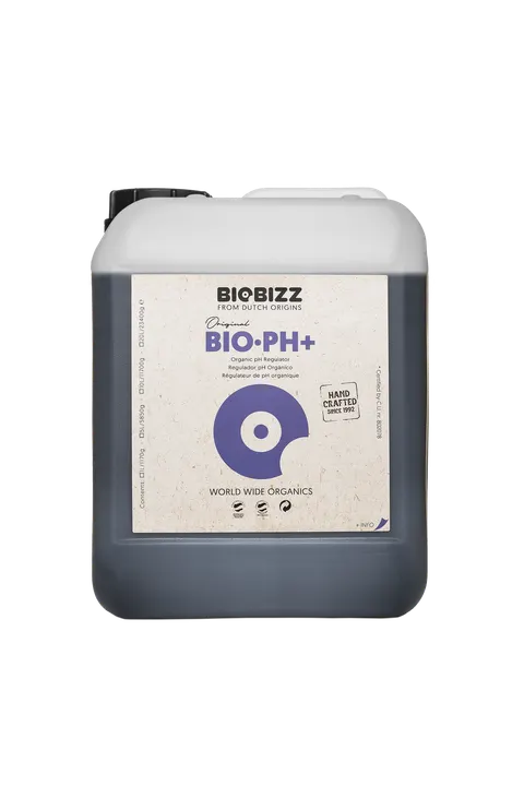 BIOBIZZ PH PLUS, 5L, ORGANICZNY REGULATOR PODNOSZĄCY pH, (gleba, hydro, kokos)