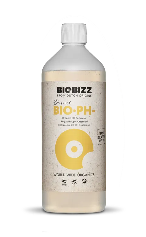 BIOBIZZ PH MINUS, 0.25L, ORGANICZNY REGULATOR OBNIŻAJĄCY pH, (gleba, hydro, kokos)