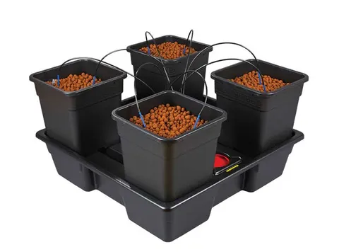 !-WILMA XL 25, KOMPLETNY SYSTEM HYDROPONICZNY, 4xDONICA 25L, 90x90xh22cm / 150L