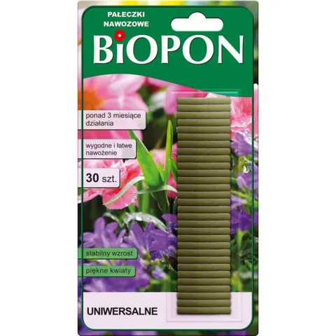 BIOPON Pałeczki nawozowe UNIWERSALNE, 30 szt