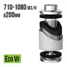 FILTR WĘGLOWY VF-ECO, fi200mm, 710-1080m3/h, h50cm, węgiel 6,5kg