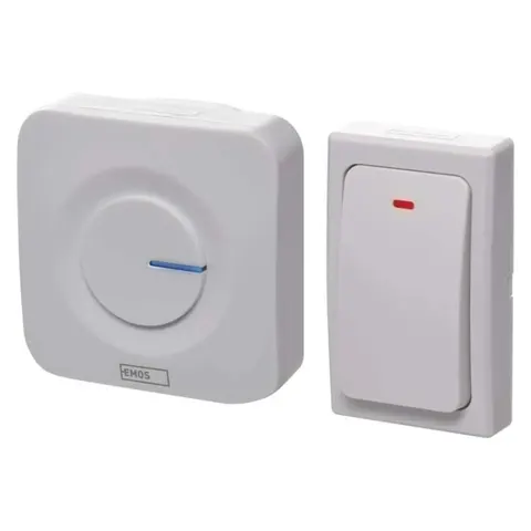 Dzwonek bezprzewodowy AC P5729 (przycisk bezprzewodowy + dzwonek zasilany 230V)