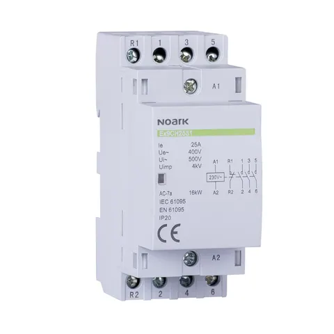 Stycznik modułowy 25A 4NO 25A/230VAC 50/60Hz 102412 NOARK