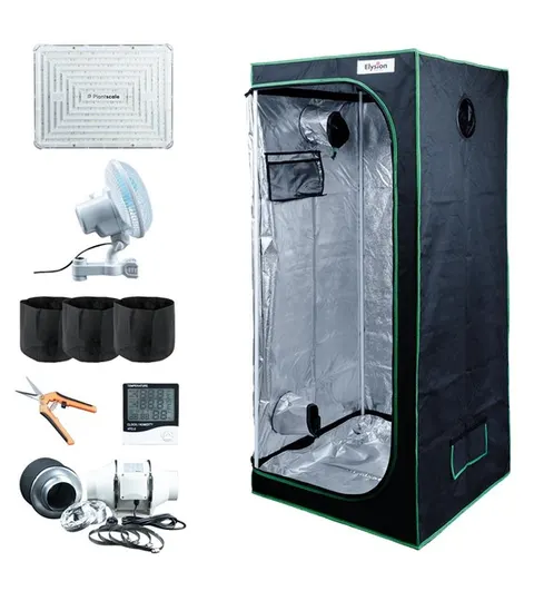 !-GOOD SET 80 - KOMPLETNY ZESTAW DO UPRAWY ROŚLIN - 80x80xh180cm, LED 200W + NIEZBĘDNE AKCESORIA