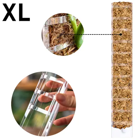 PALIK Z OTWIERANYM FRONTEM "XL" 63x9,5cm, DO NAPEŁNIENIA MCHEM TYPU SPAGNHUM, PLANTSCRAPER MOSS POLE