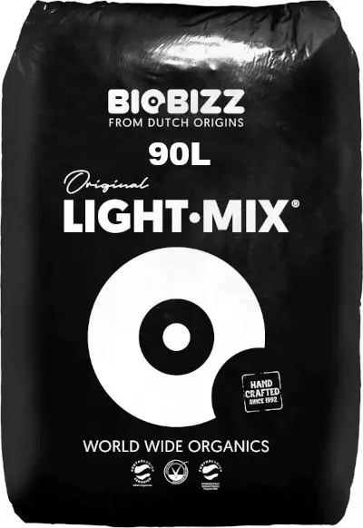 LIGHT-MIX 90L, ZIEMIA KWIATOWA, pH 6.2, EC 1,2. BIOBIZZ, 1 paleta=30 worków lightmix