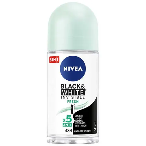 NIVEA Antyperspirant damski w kulce BLACK & WHITE INVISIBLE FRESH,50 ml
